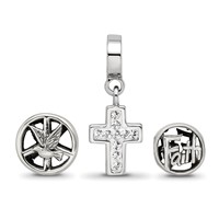Sterling Silver Reflections Religious Boxed Bead Set view 3