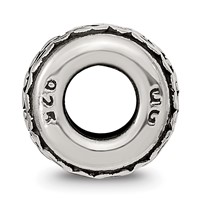 Sterling Silver Reflection Heart Boarder Personalized Bead view 2