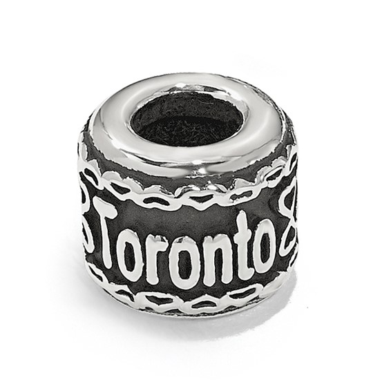 Sterling Silver Reflection Heart Boarder Personalized Bead