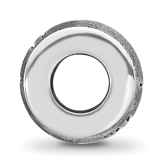 Sterling Silver Reflections Oxidized Personalized Bead