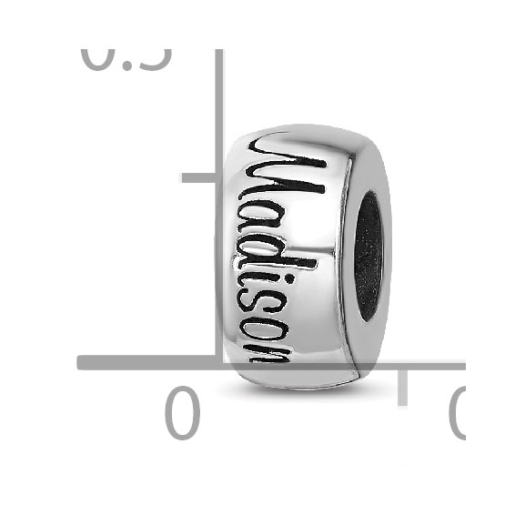 Sterling Silver Reflection Personalized Bead