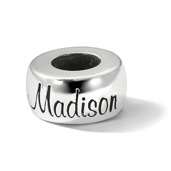 Sterling Silver Reflection Personalized Bead