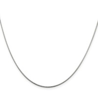 Sterling Silver 1.2mm Patterned Diamond-cut Snake Chain view 2