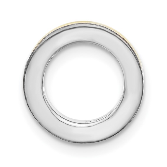 Sterling Silver Stackable Expressions Yellow Enamel Bead Pendant