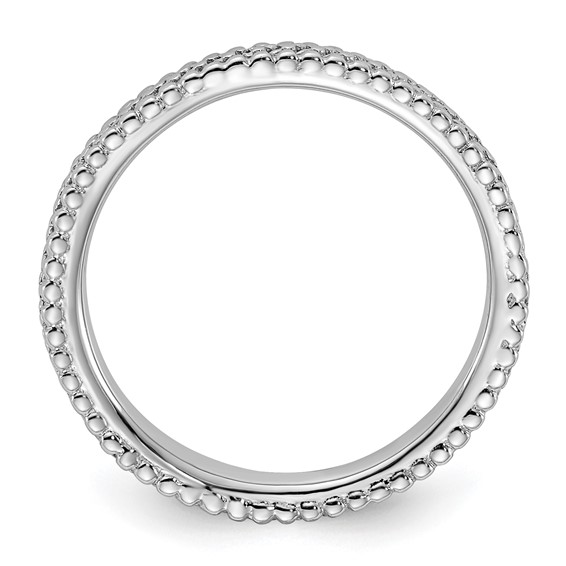 Sterling Silver Stackable Expressions Rhodium Ring