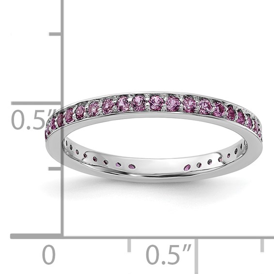 Sterling Silver Stackable Expressions Gemstone Rings