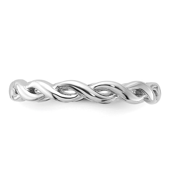Sterling Silver Stackable Expressions Carved Band Ring
