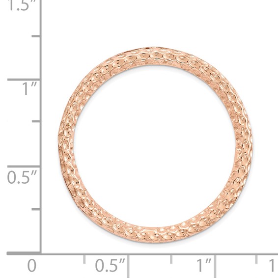 Sterling Silver Stackable Expressions Rose-tone Large Chain Slide