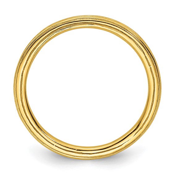 Sterling Silver Stackable Expressions Gold-plated Step-down Ring