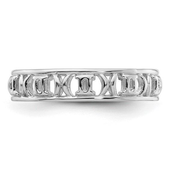 Sterling Silver Stackable Expressions Gemini Zodiac Ring