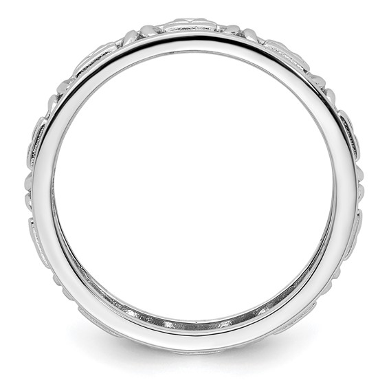 Sterling Silver Stackable Expressions Libra Zodiac Ring