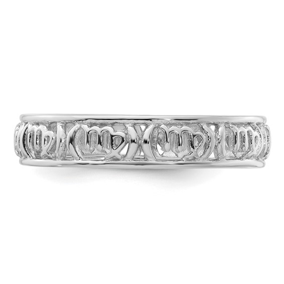 Sterling Silver Stackable Expressions Virgo Zodiac Ring