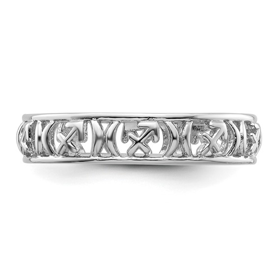 Sterling Silver Stackable Expressions Sagittarius Zodiac Ring