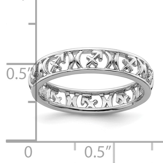 Sterling Silver Stackable Expressions Sagittarius Zodiac Ring