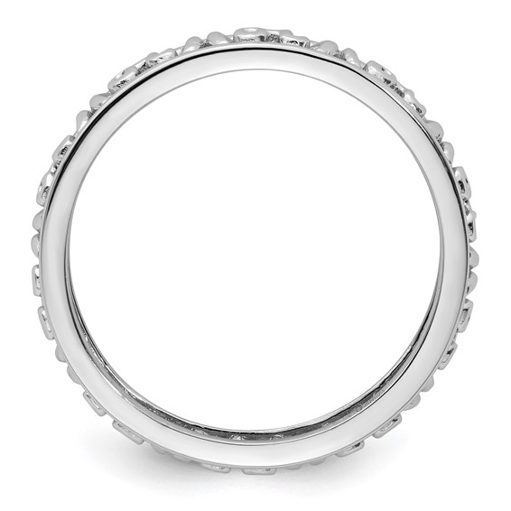 Sterling Silver Stackable Expressions Leo Zodiac Ring