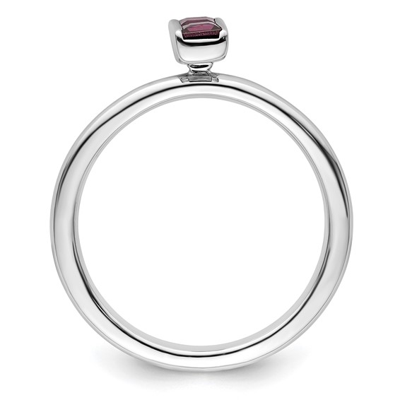 Sterling Silver Stackable Expressions Rhodolite Garnet Ring