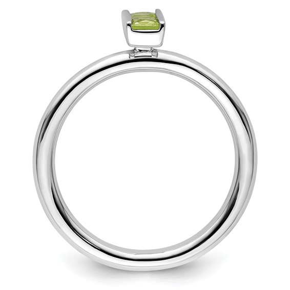 Sterling Silver Stackable Expressions Peridot Ring