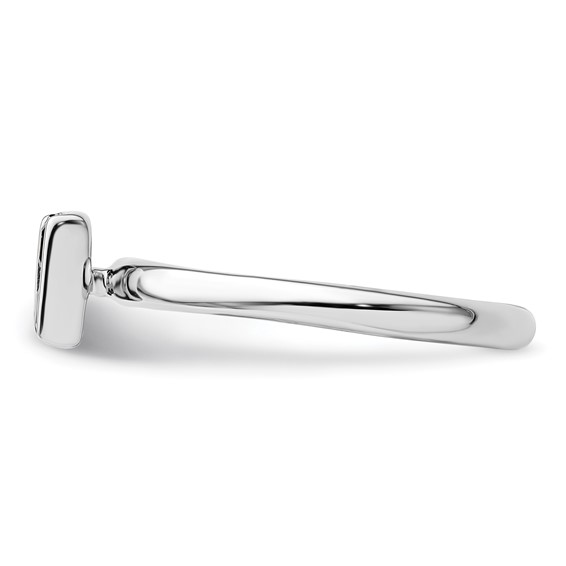 Sterling Silver Stackable Expressions Created Sapphire Ring