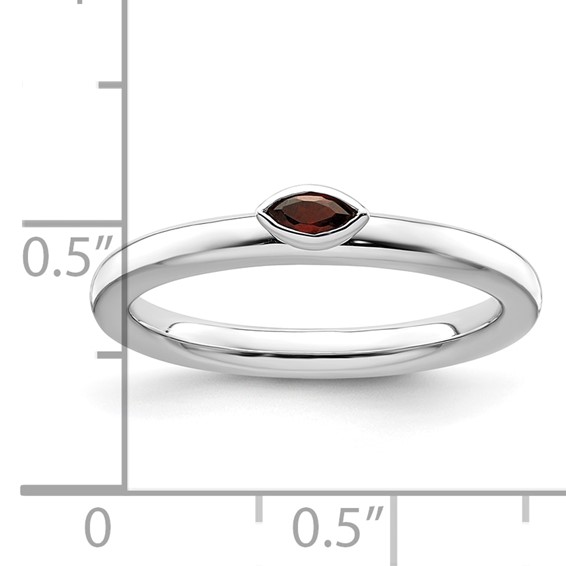 Sterling Silver Stackable Expressions Gemstone Rings                          