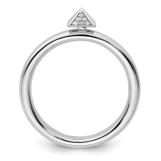 Sterling Silver Stackable Expressions Diamond Ring