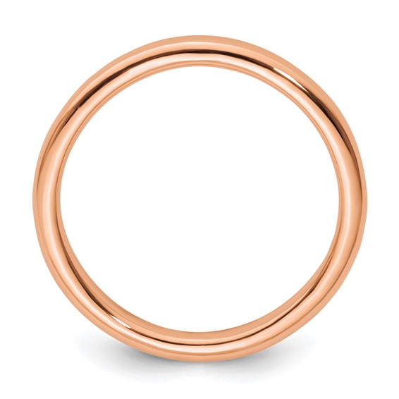 Sterling Silver Stackable Expressions Pink-plated Polished Ring