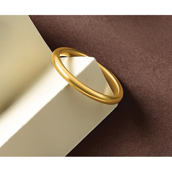 Sterling Silver Stackable Expressions Gold-plated Polished Ring