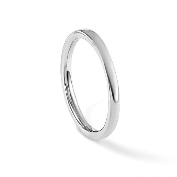 Sterling Silver Stackable Expressions Rhodium Polished Ring