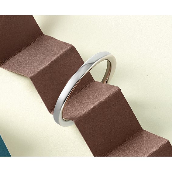 Sterling Silver Stackable Expressions Rhodium Polished Ring