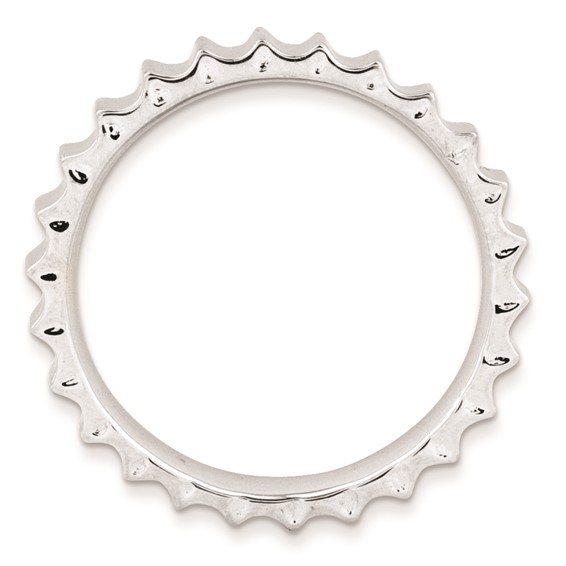 Sterling Silver Stackable Expressions Rhodium Ring