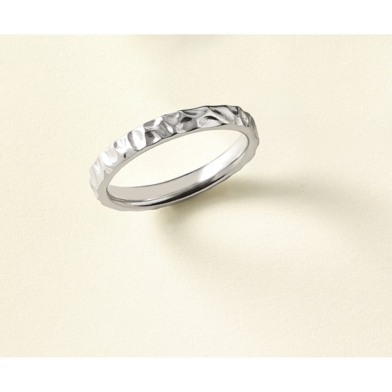 Sterling Silver Stackable Expressions Rhodium Ring