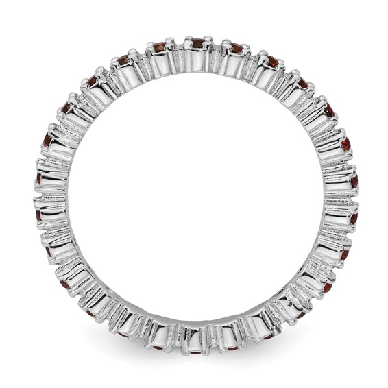 Sterling Silver Stackable Expressions Gemstone Ring 