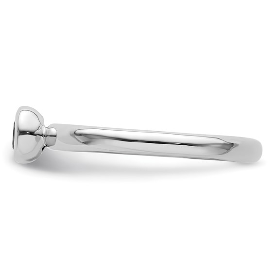 Sterling Silver Stackable Expressions Gemstone Rings