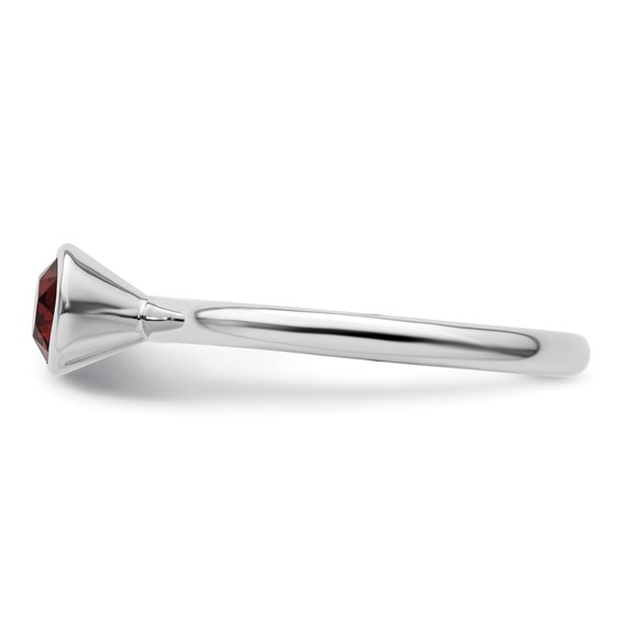 Sterling Silver Stackable Expressions High 5mm June Crystal Ring