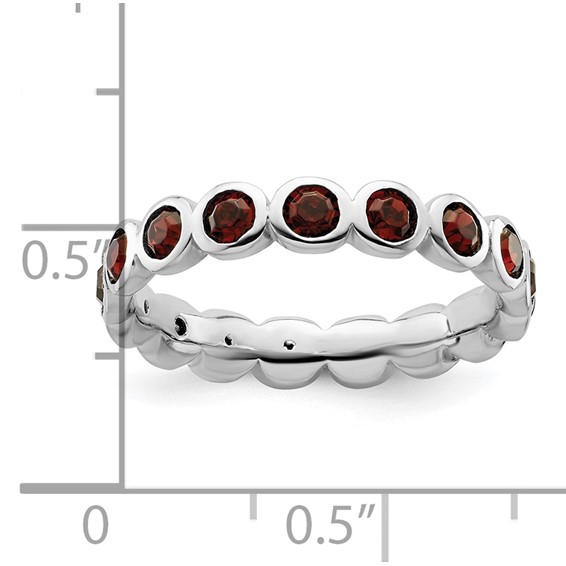 Sterling Silver Stackable Expressions June Crystal Ring
