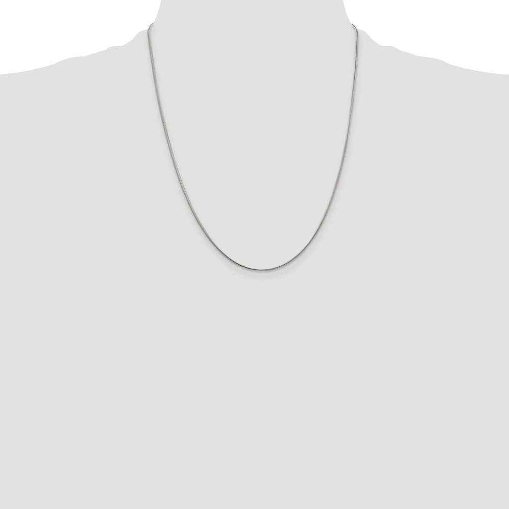 Sterling Silver 1mm Snake Chain (QSN030-22)