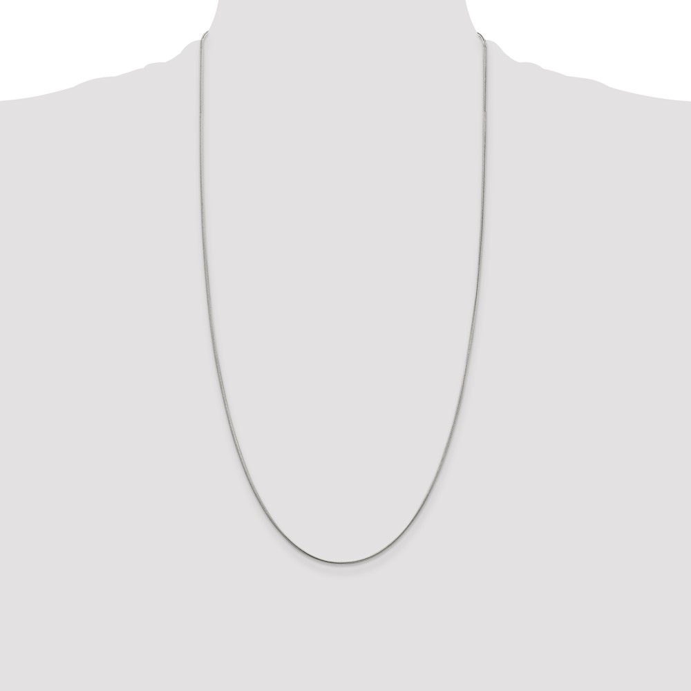Sterling Silver 1mm Snake Chain (QSN030-28)