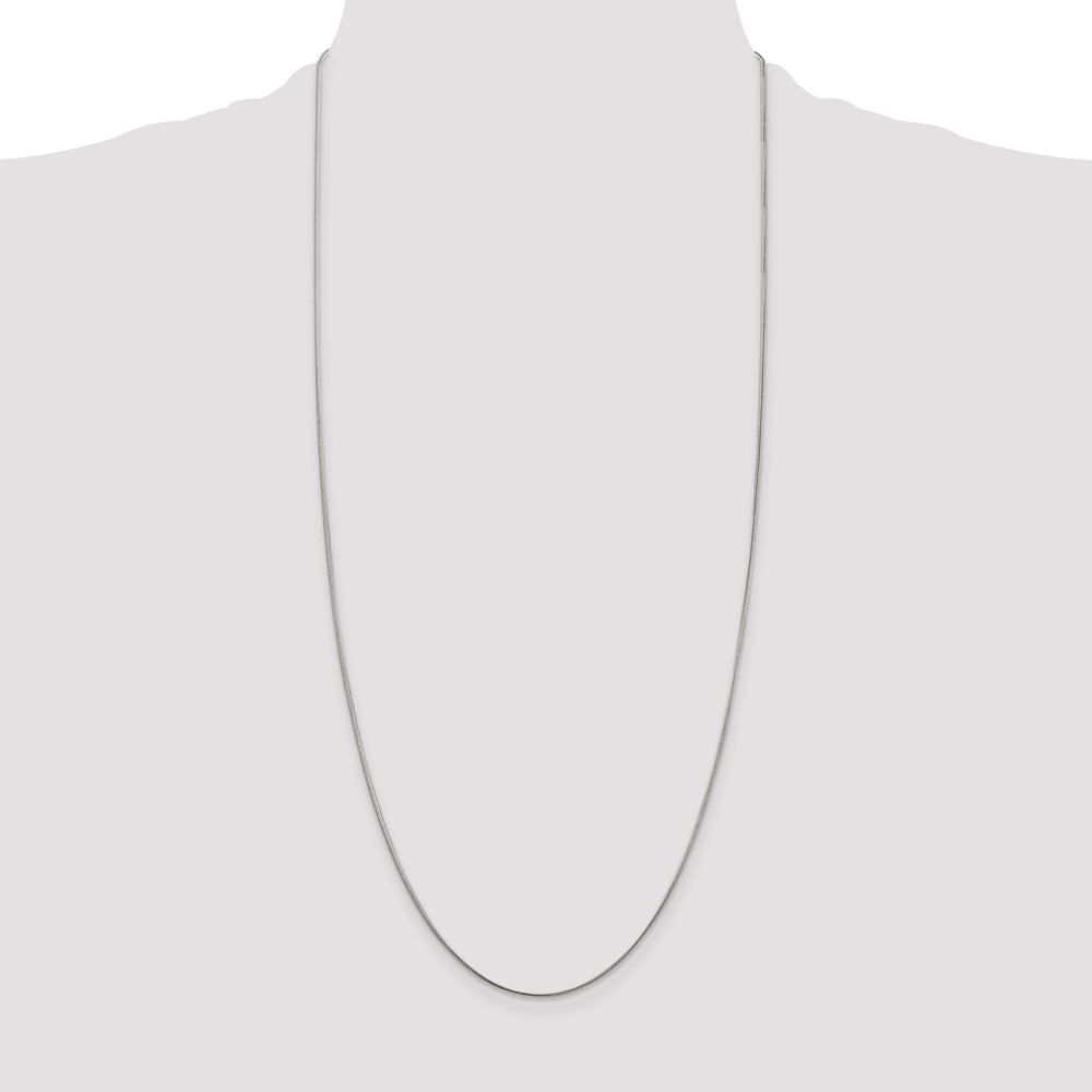 Sterling Silver 1mm Snake Chain (QSN030-30)