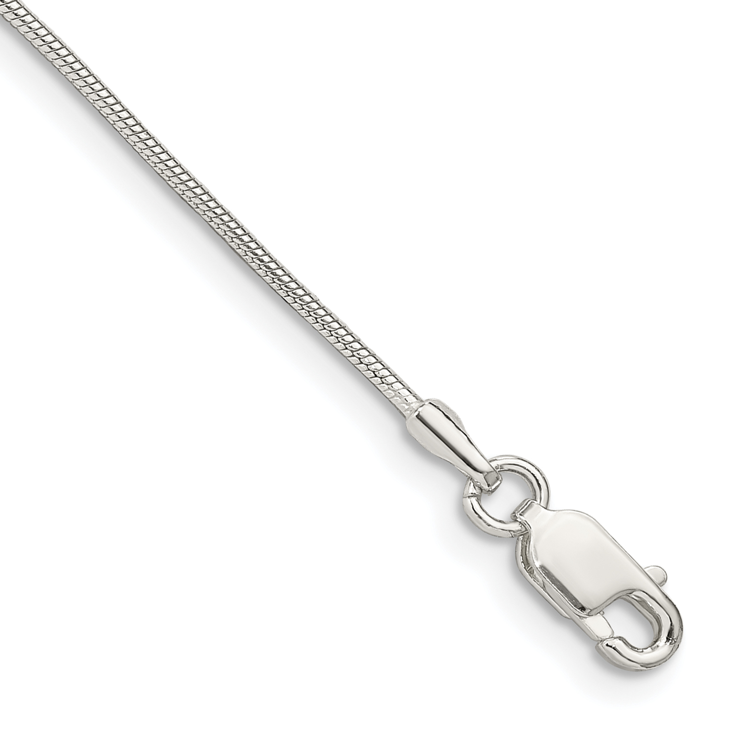 Sterling Silver 1mm Snake Chain (QSN030-7)