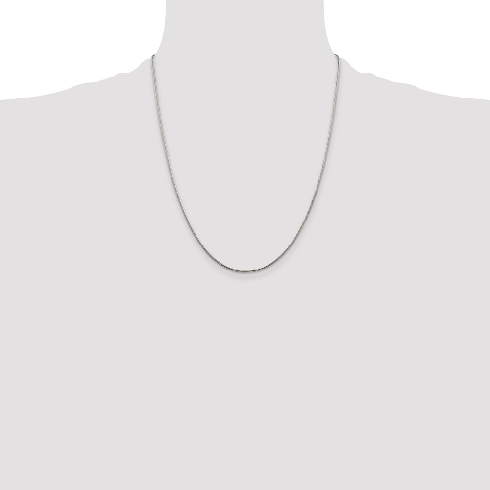 Sterling Silver 1.25mm Snake Chain (QSN040-22)