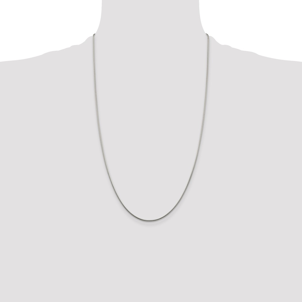 Sterling Silver 1.25mm Snake Chain (QSN040-26)