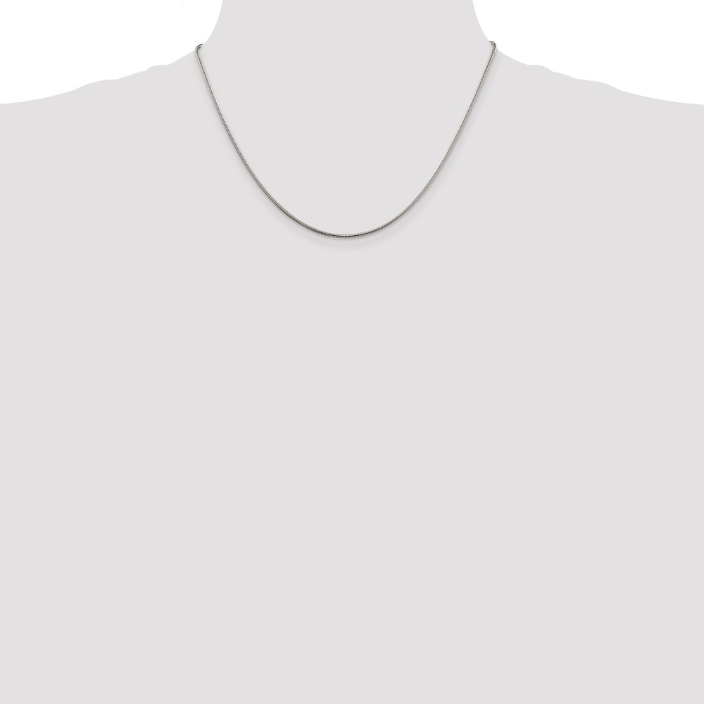 Sterling Silver 1.5mm Snake Chain (QSN045-18)