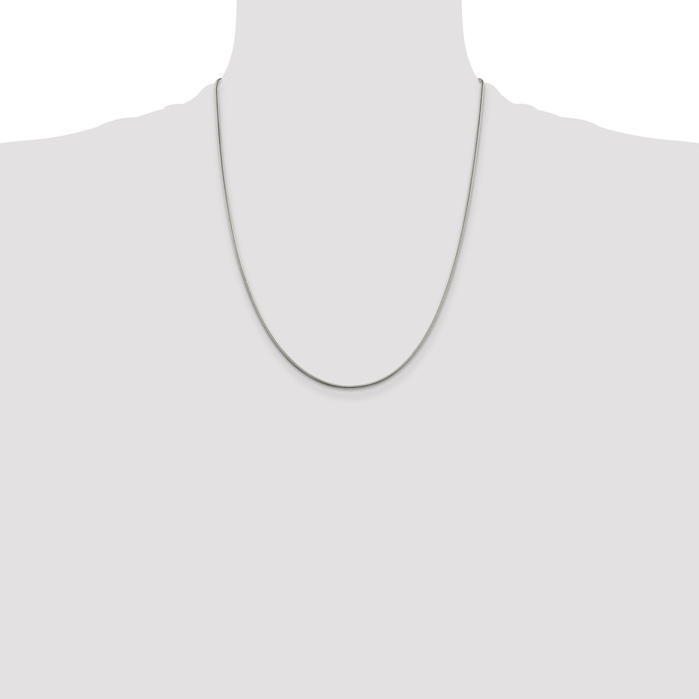 Sterling Silver 1.5mm Snake Chain (QSN045-22)