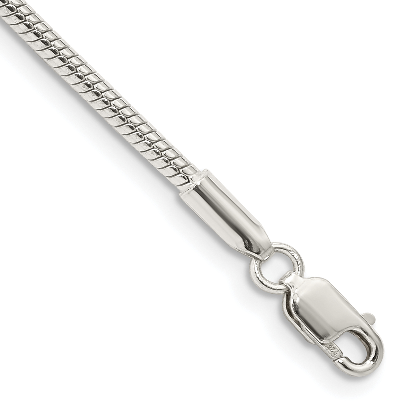 Sterling Silver 2mm Snake Chain (QSN060-7)