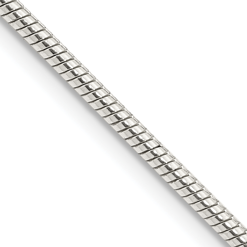 Sterling Silver 2mm Snake Chain (QSN060-16)