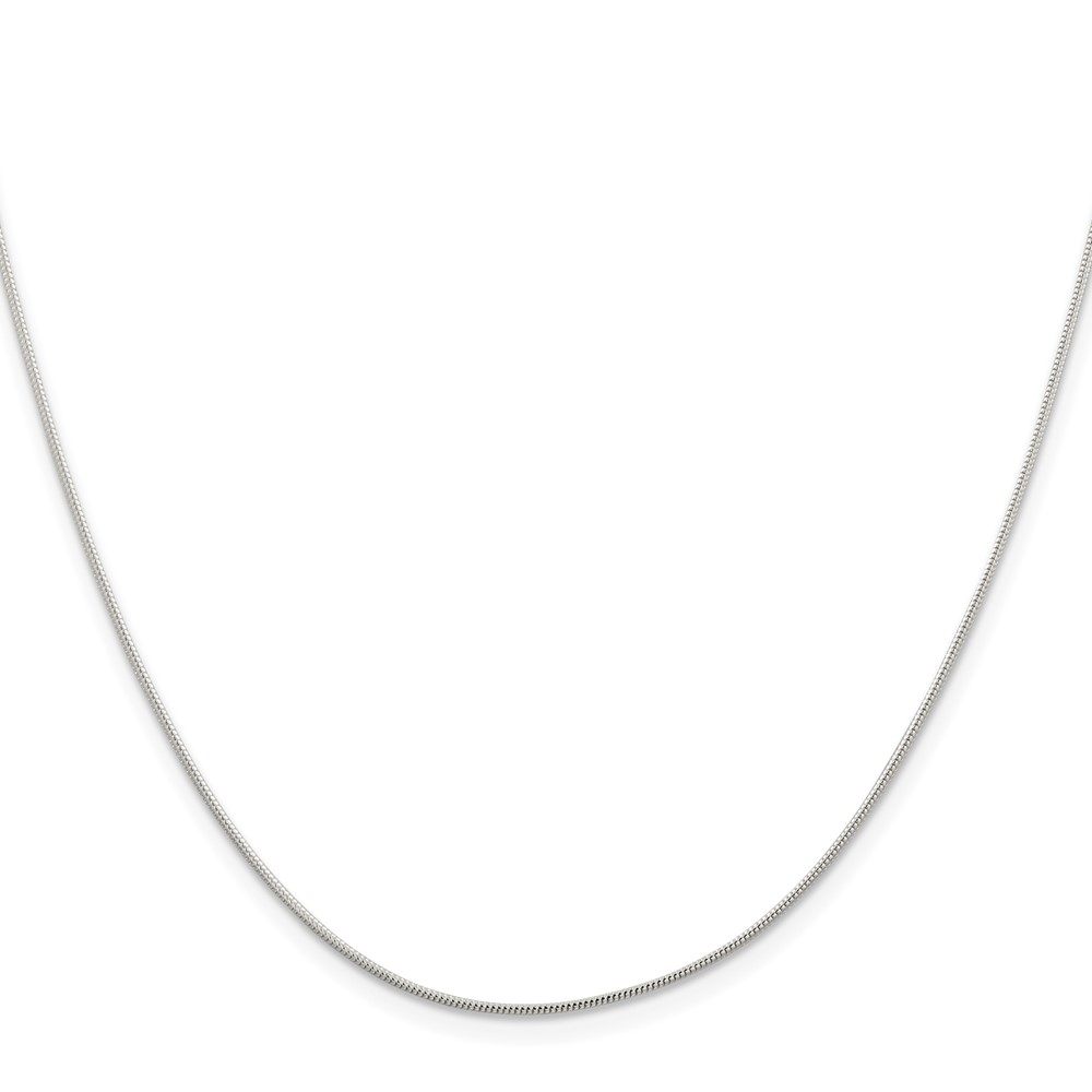 Sterling Silver 1mm Round Snake Chain (QSNL030-22)