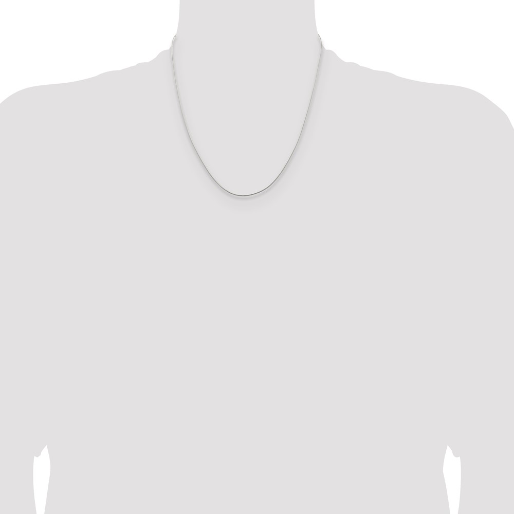 Sterling Silver 1mm Round Snake Chain (QSNL030-20)