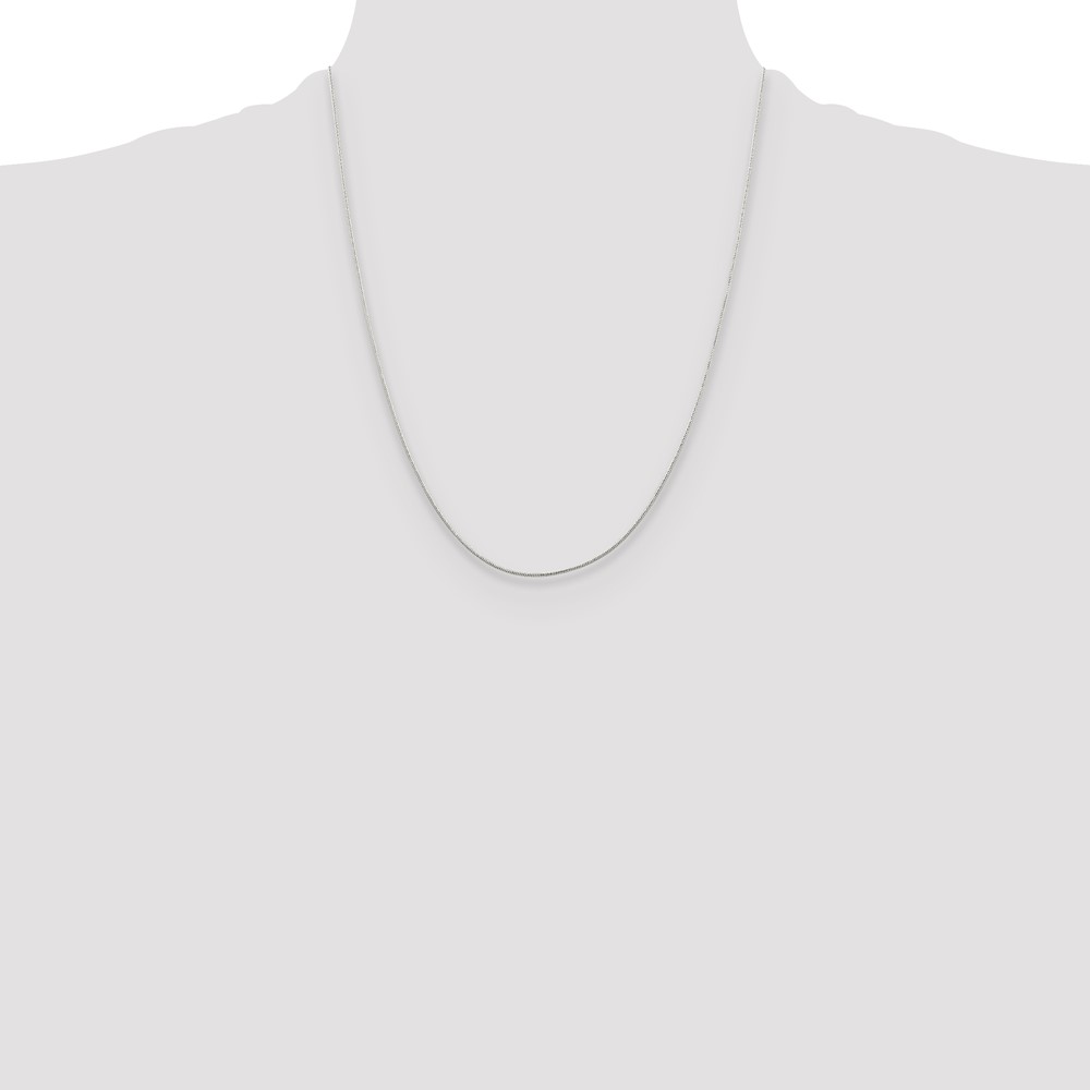 Sterling Silver 1mm Round Snake Chain (QSNL030-22)