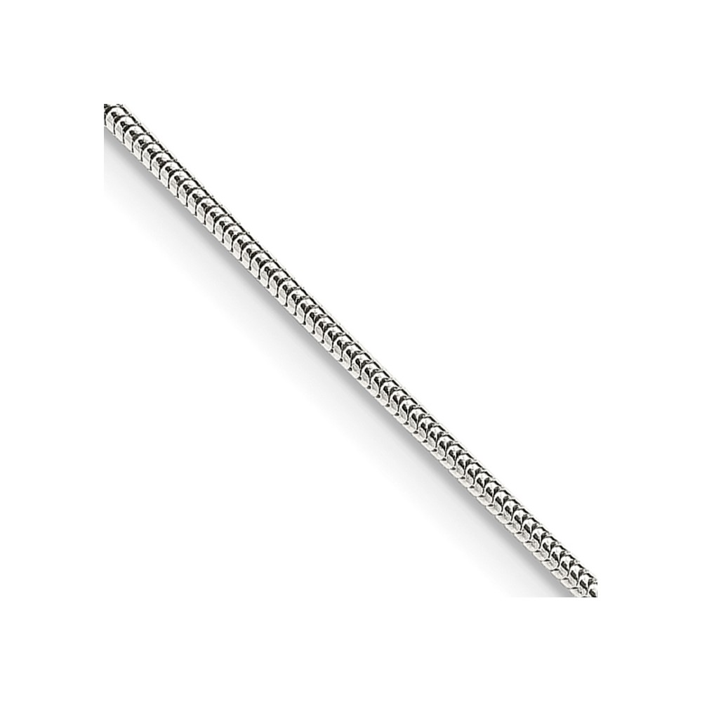 Sterling Silver 1mm Round Snake Chain (QSNL030-16)