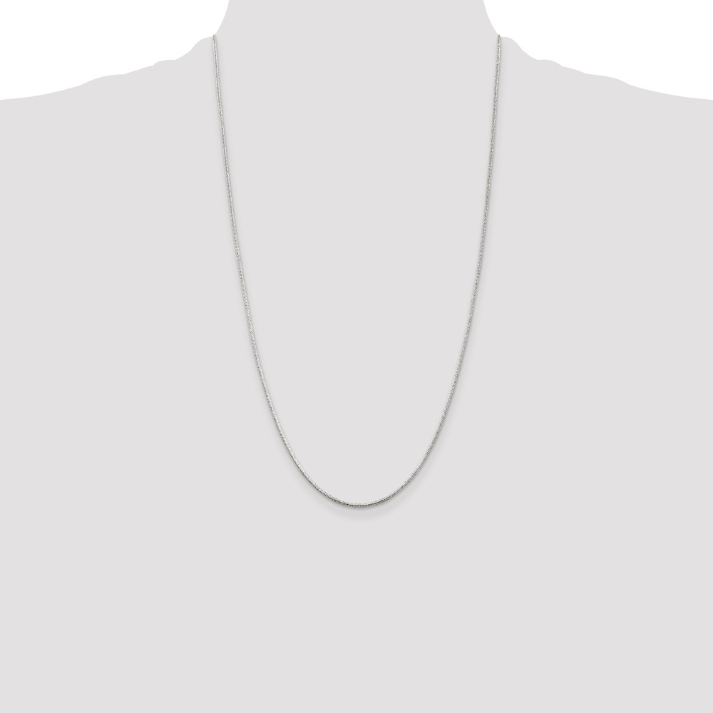 Sterling Silver 1.2mm Round Snake Chain (QSNL035-26)