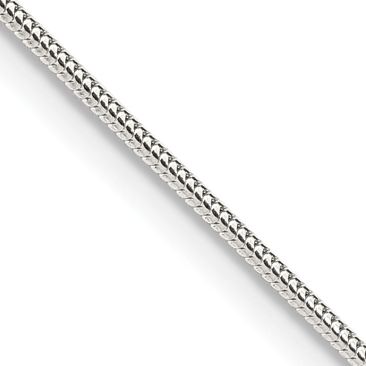 Sterling Silver 1.2mm Round Snake Chain (QSNL035-16)